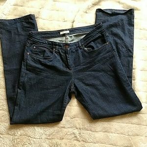 Eileen Fisher dark wash straight leg jeans